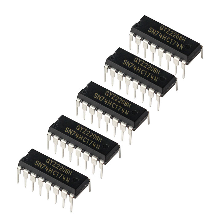 Chíp 74HC174 Hex D Flip-Flop with Clear DIP16 (K9H9)