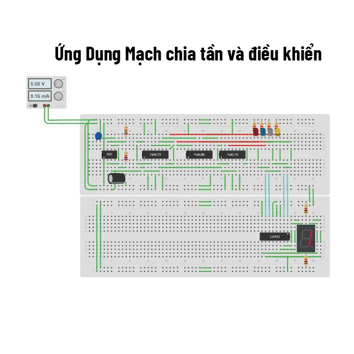 74HC193 DIP16 Binary Up/Down Counter with  Clear (K9H10)