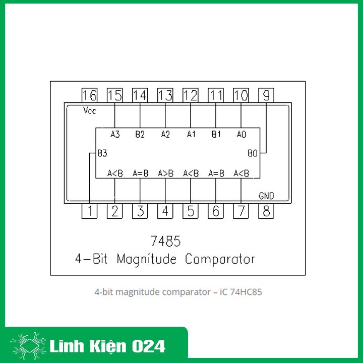 IC 74HC85 4-Bit Comparator (74HC85 IC) DIP-16