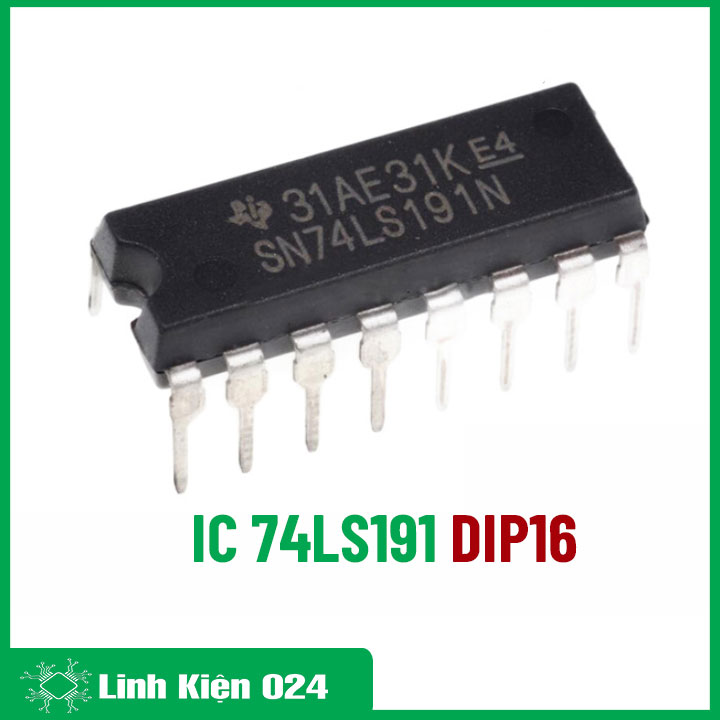 IC Đếm Nhị Phân 74LS191 Up/Down DIP16 (K9G10)