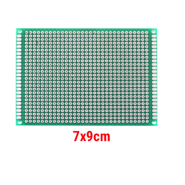 Phíp Đồng Đục Lỗ 2 Mặt PCB Xanh Tốt Dày 1.6mm