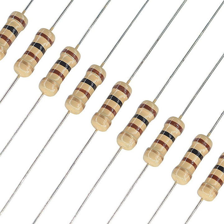 Trở Vạch 1/4W 5% 1R → 10R ( 50 Con )