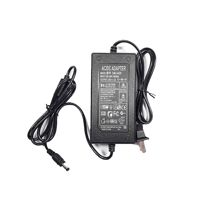 Nguồn Adapter 24V 2A 5.5x2.1mm - Bảo Hành 06 Tháng