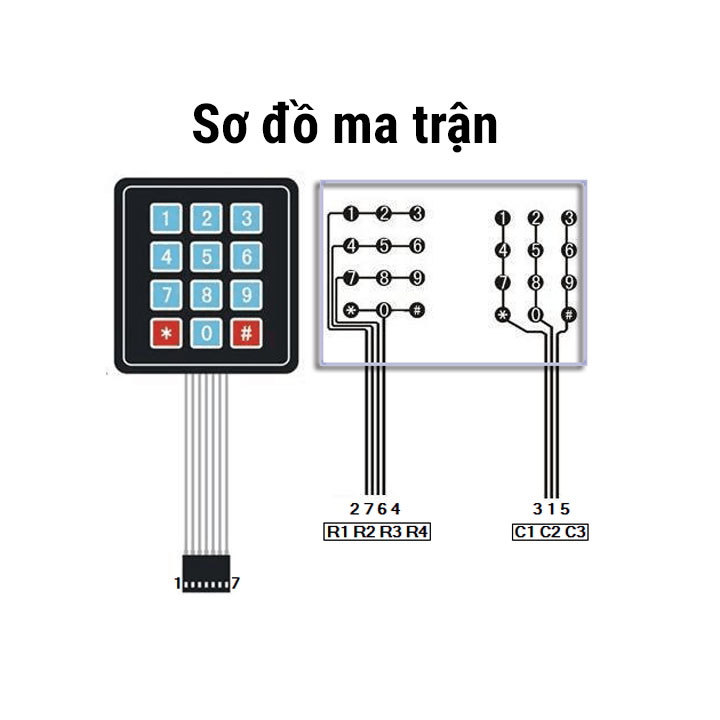 Bàn Phím Ma Trận 3x4 (K3G11)