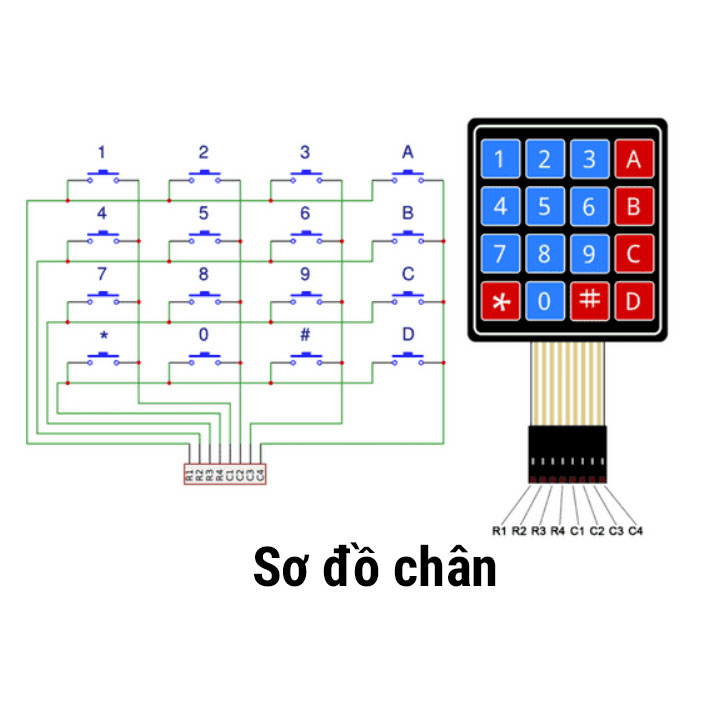 Bàn Phím Ma Trận 4x4 (K3G12)