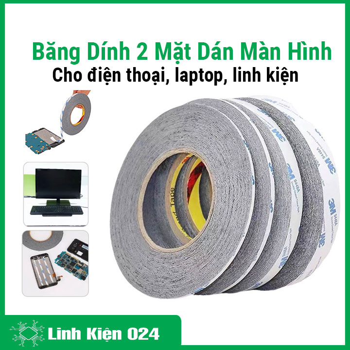 Băng Keo 2 Mặt Dán Màn Hình Điện Thoại Máy Tính