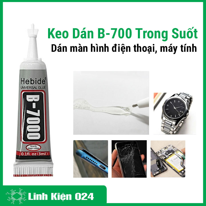 Keo Dán Màn Hình Điện Thoại Máy Tính  Trang Sức B-7000 Trong Suốt