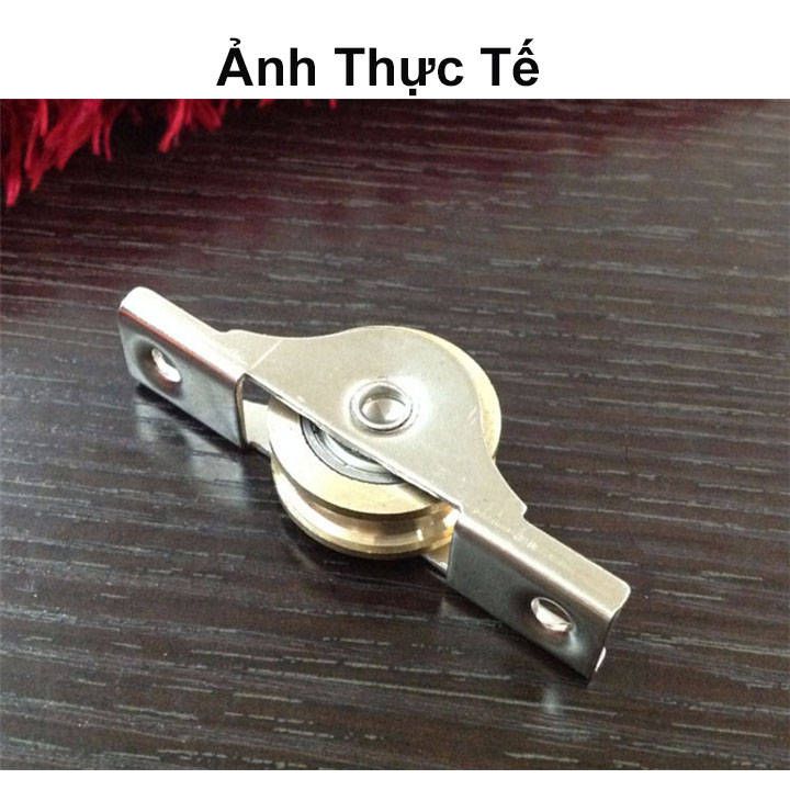 Bánh Xe Ròng Rọc, Con Lăn Trượt Cửa Tủ, Cửa Nhà ,Cửa Lùa Bằng Đồng Nguyên Chất