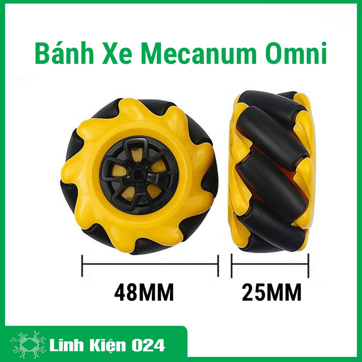 Bánh Xe Mecanum Omni Xe Thông Minh 48mm