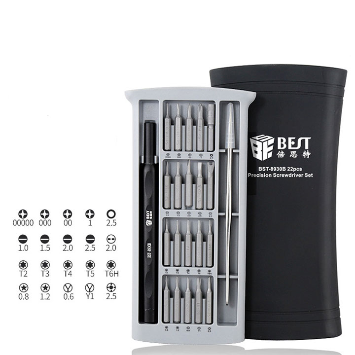Bộ Công Cụ 22 Chi Tiết Cao Cấp Best-8930B Sửa Chữa Đa Năng