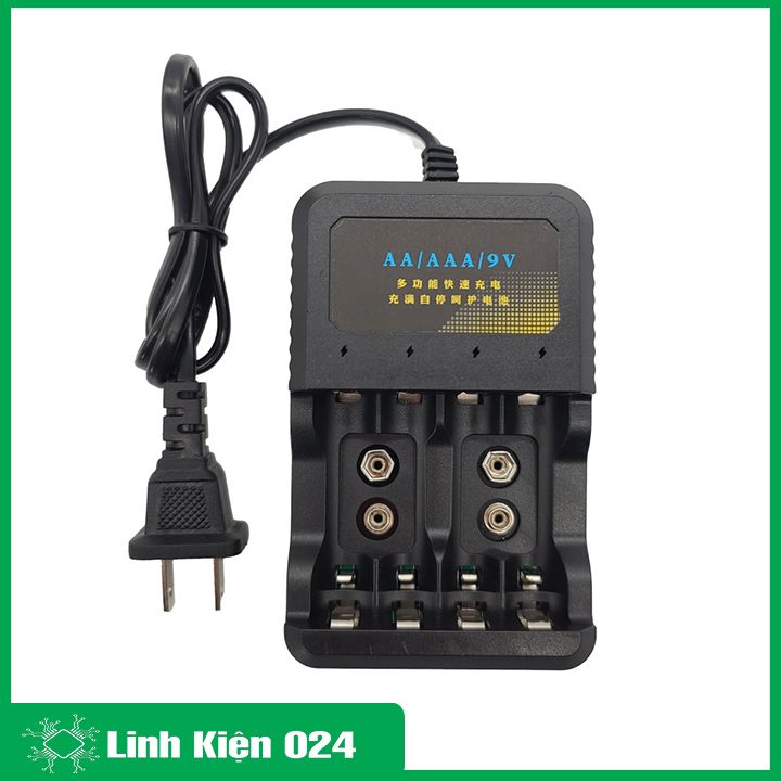 Bộ Sạc Pin 9V Pin AA AAA 1.2V MS-579 Có Bảo Vệ