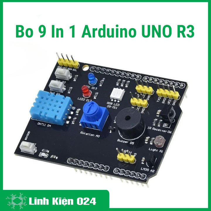 Bo Tích Hợp 9 In 1 Tương Thích Arduino UNO R3 (K3G1)