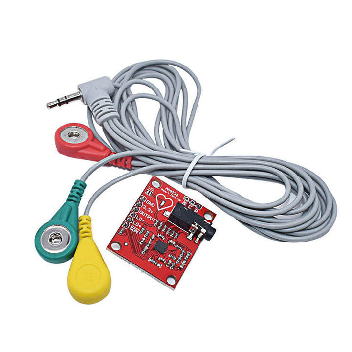 Cảm Biến Điện Tim (ECG) Heart Rate Monitor Kit AD8232 Duinofun (K3F14)