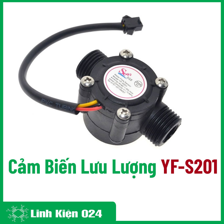 Cảm Biến Lưu Lượng YF-S201 3.5-24VDC 1-30L/min Cực Chính Xác (K3F15)