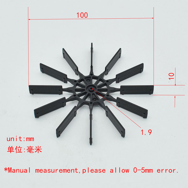 Cách Quạt Bánh Xe Mái Chèo Làm Thuyền 2x100mm