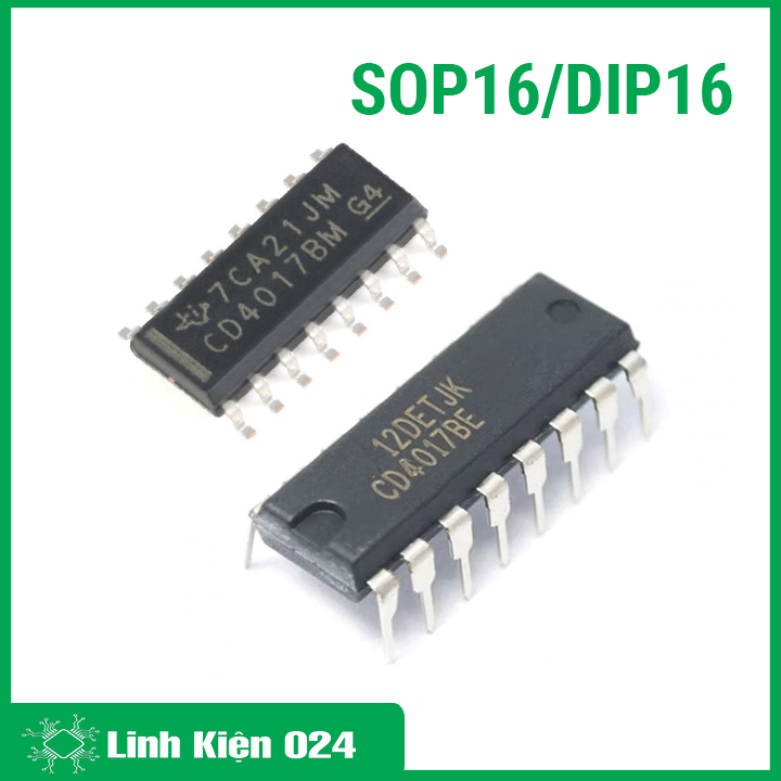 IC Đếm Thập Phân CD4017