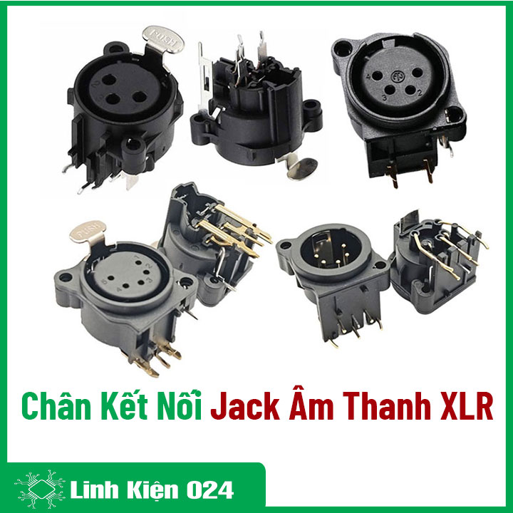 Chân Kết Nối Jack Âm Thanh XLR Chân Đồng