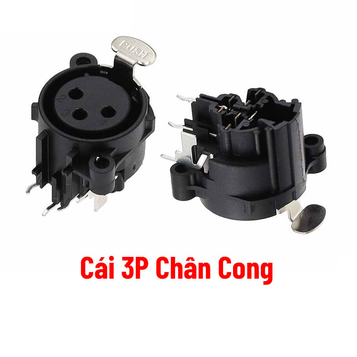 Chân Kết Nối Jack Âm Thanh XLR Chân Đồng