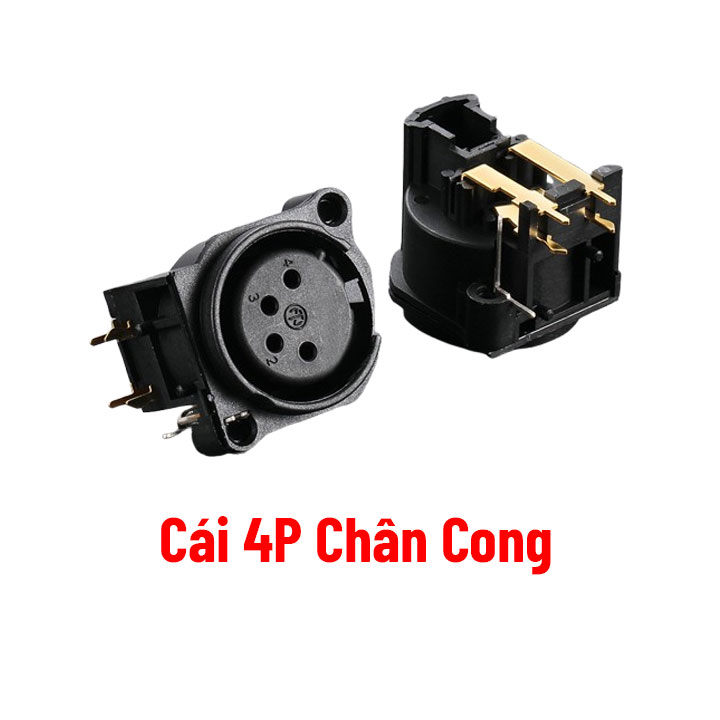 Chân Kết Nối Jack Âm Thanh XLR Chân Đồng