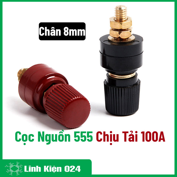 Cọc Nguồn 555 Chịu Tải Lớn 100A Chân 8mm