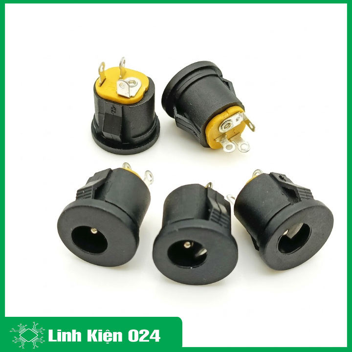 Combo 5 Chiếc Jack DC 5.5x2.1mm Gài Lẫy