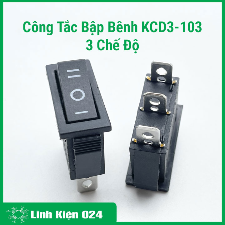 Công Tắc Bập Bênh KCD3-103  3 Chế Độ 250V-16A