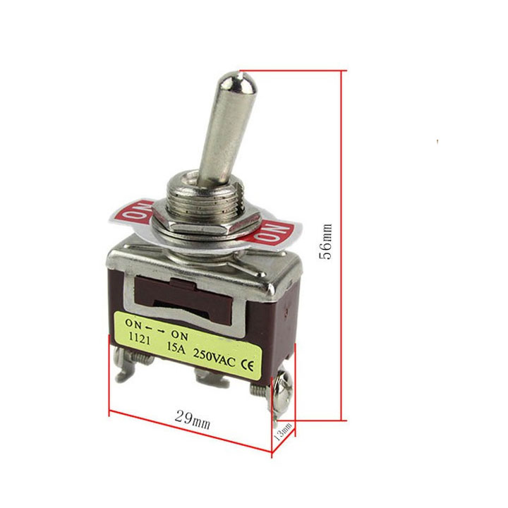 Công Tắc Gạt F-1121 3 Chân 15A (2 Trạng Thái)