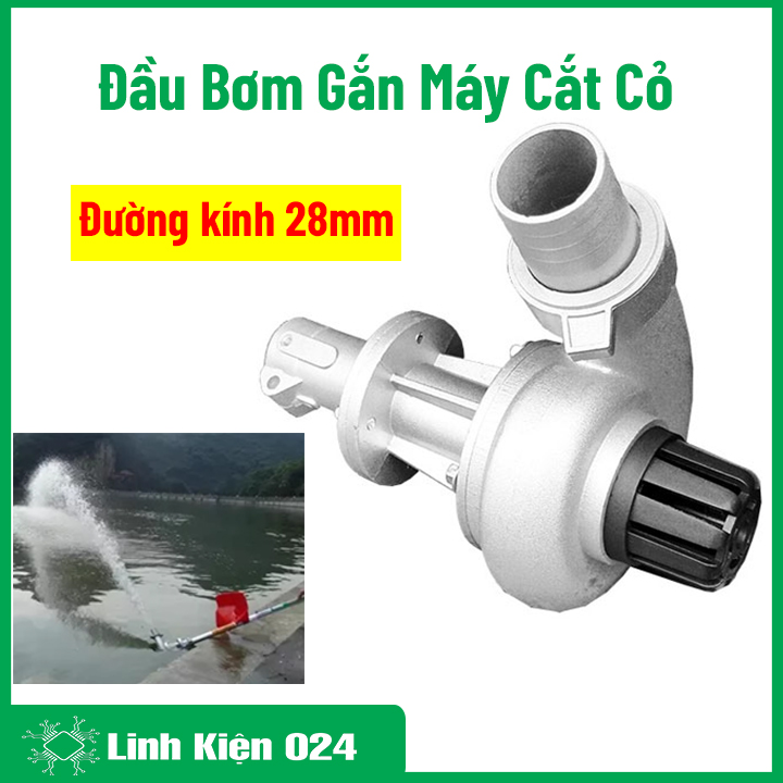 Đầu Bơm Nước Gắn Máy Cắt Cỏ 28mm 9 Răng