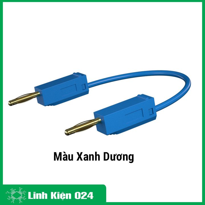 Dây Kết Nối An Toàn 2 Đầu Bắp Chuối Đực Loại 2.0mm Dài 25cm