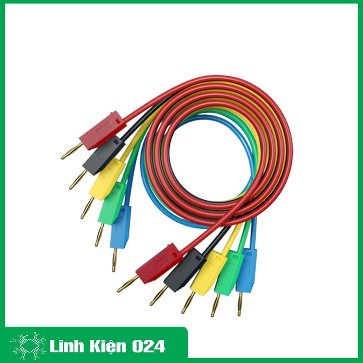 Dây Kết Nối An Toàn 2 Đầu Bắp Chuối Đực Loại 2.0mm Dài 25cm