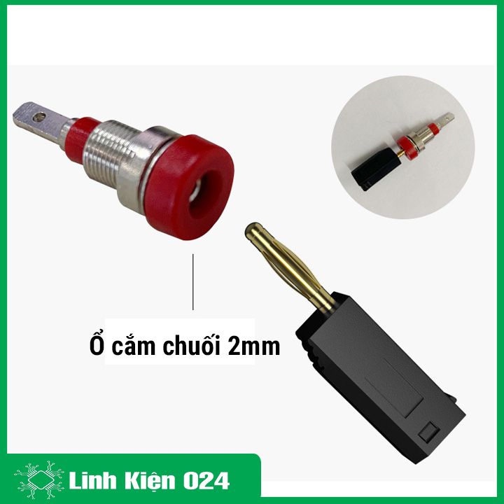 Dây Kết Nối An Toàn 2 Đầu Bắp Chuối Đực Loại 2.0mm Dài 25cm