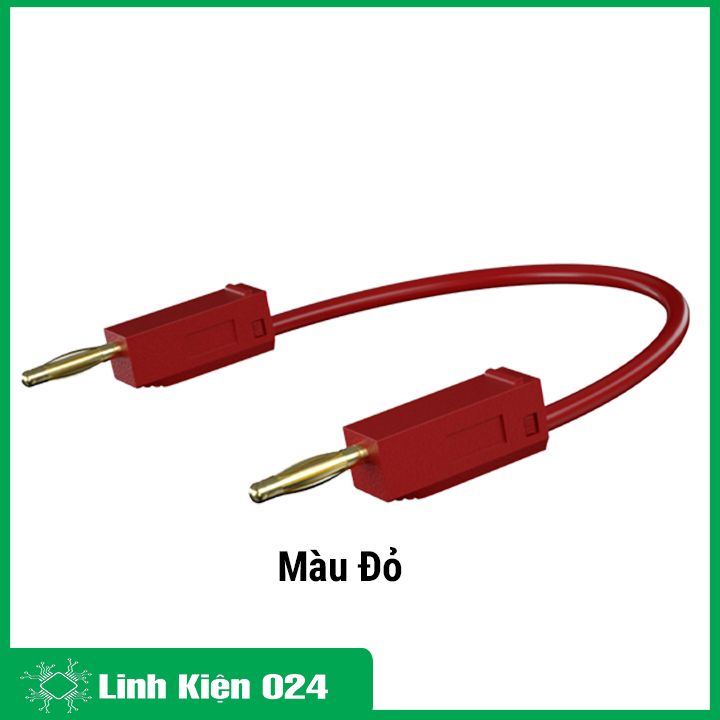 Dây Kết Nối An Toàn 2 Đầu Bắp Chuối Đực Loại 2.0mm Dài 25cm
