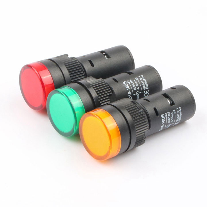 Đèn Báo Nguồn 16mm AD16-16C 220VAC