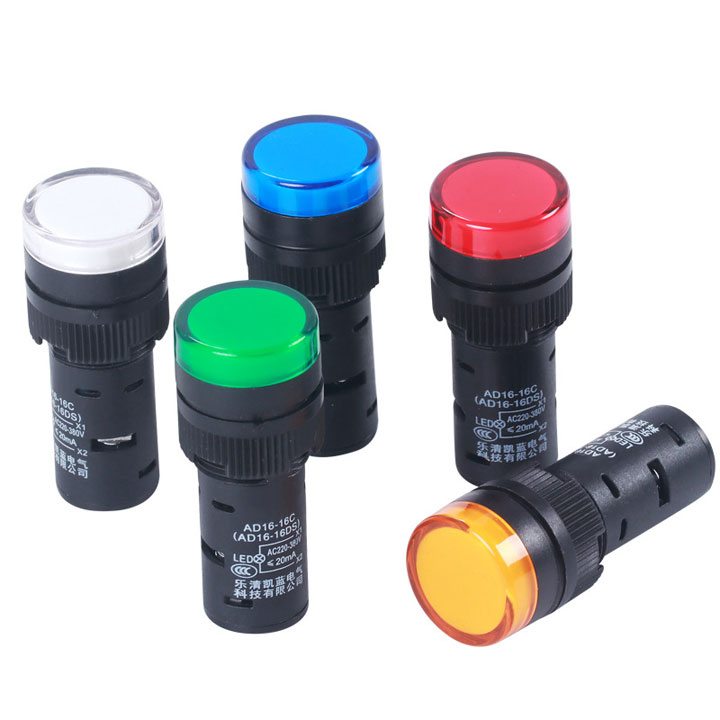 Đèn Báo Nguồn 16mm AD16-16C 220VAC