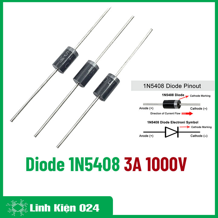 Diode 1N5408 3A 1000V (DIP)
