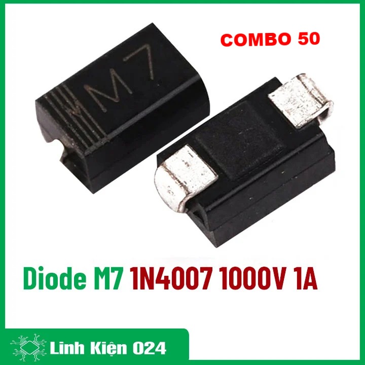 Gói 50 Diode Dán 1N4007 1000V 1A