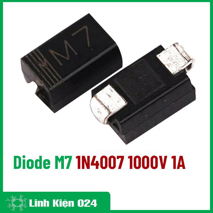 Diode Dán 1N4007 1000V 1A (M7 - Gói 10 Con)