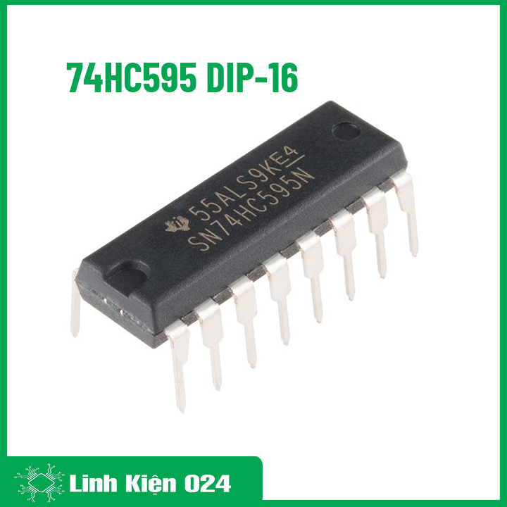 74HC595 8-Bit DIP16 (K9H14)