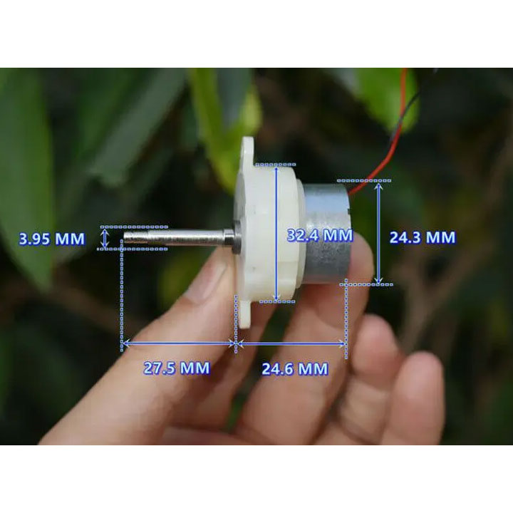 Động Cơ Giảm Tốc JS50 3-12V Trục Dài