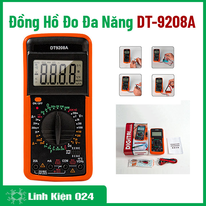 Đồng Hồ Đo Vạn Năng DT-9208A ( BH : 3 Tháng )