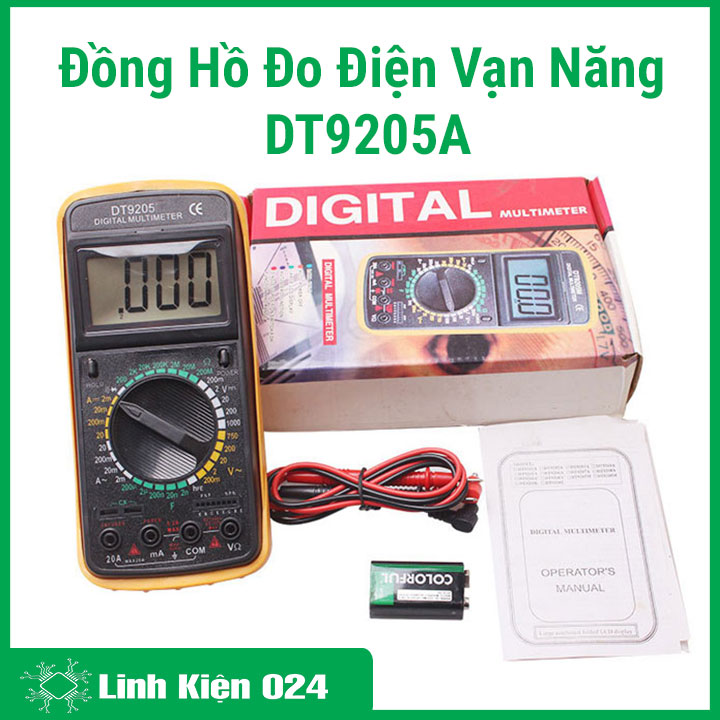 Đồng Hồ Đo Điện Vạn Năng DT9205A (BH 03 Tháng)