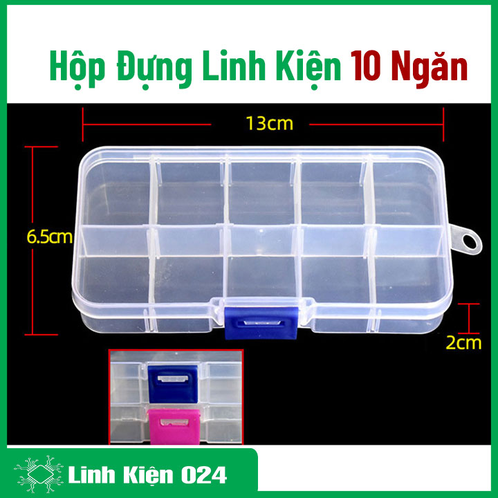Hộp Đựng Linh Kiện Loại 10 Ngăn