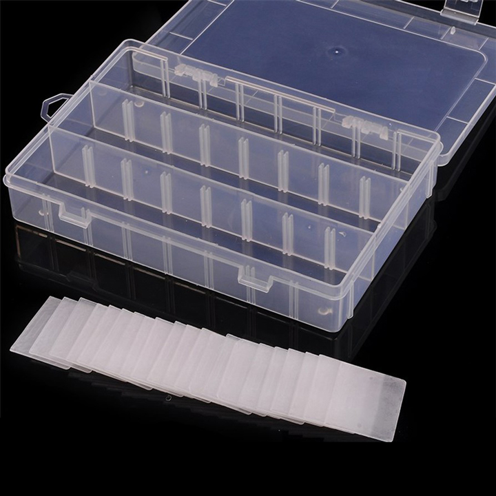 Hộp Đựng Linh Kiện Điện Tử 24 Ngăn ( CóThể Tháo Rời Ngăn )