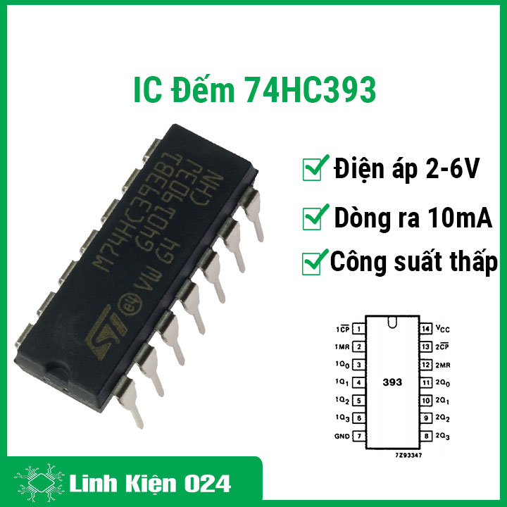 IC 74HC393 DIP14