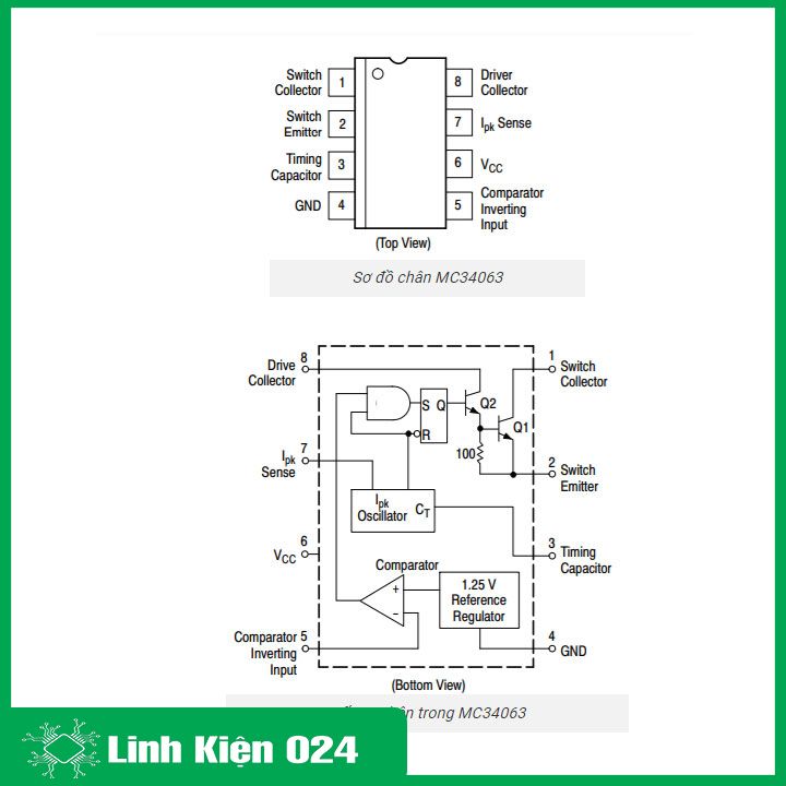 IC nguồn 34063API DIP-8 (k9-G13)