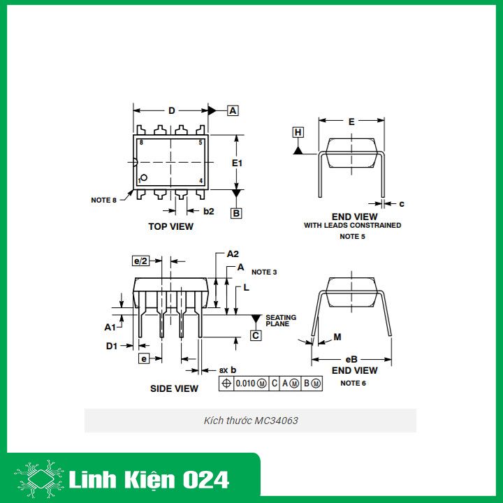 IC nguồn 34063API DIP-8 (k9-G13)