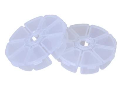 Hộp Nhựa Tròn 8 Ngăn 10x3cm