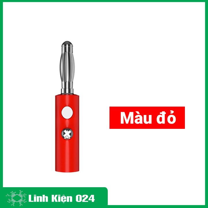 Combo 10 Đầu Jack Bắp Chuối 910MR 4mm Đực (5 Đỏ 5 Đen)