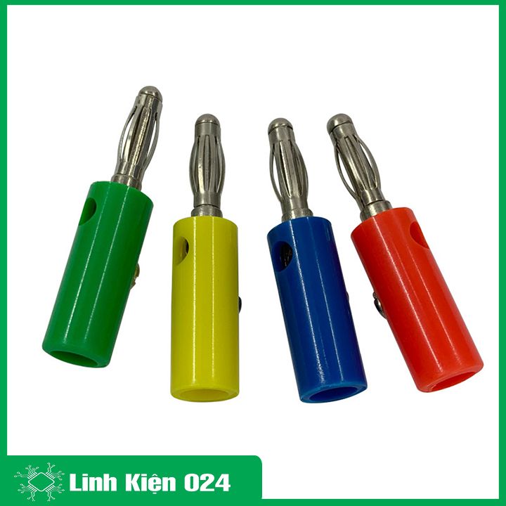 Đầu Jack Bắp Chuối 4mm Đực Nhiều Màu