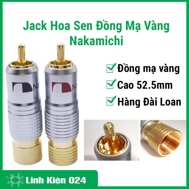 Jack Hoa Sen Đồng Mạ Vàng Đài Loan Nakamichi